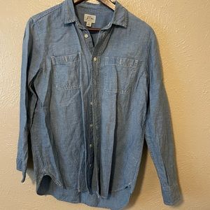 J Crew Chambray Button Down